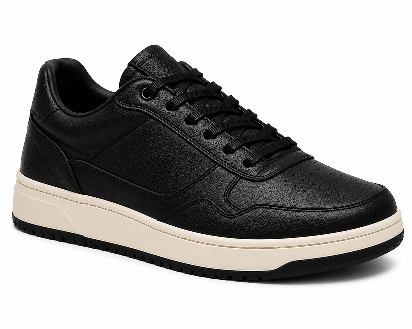 Black Cream Sole Sneaker