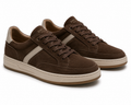 Coffee Suede-Look Sneaker