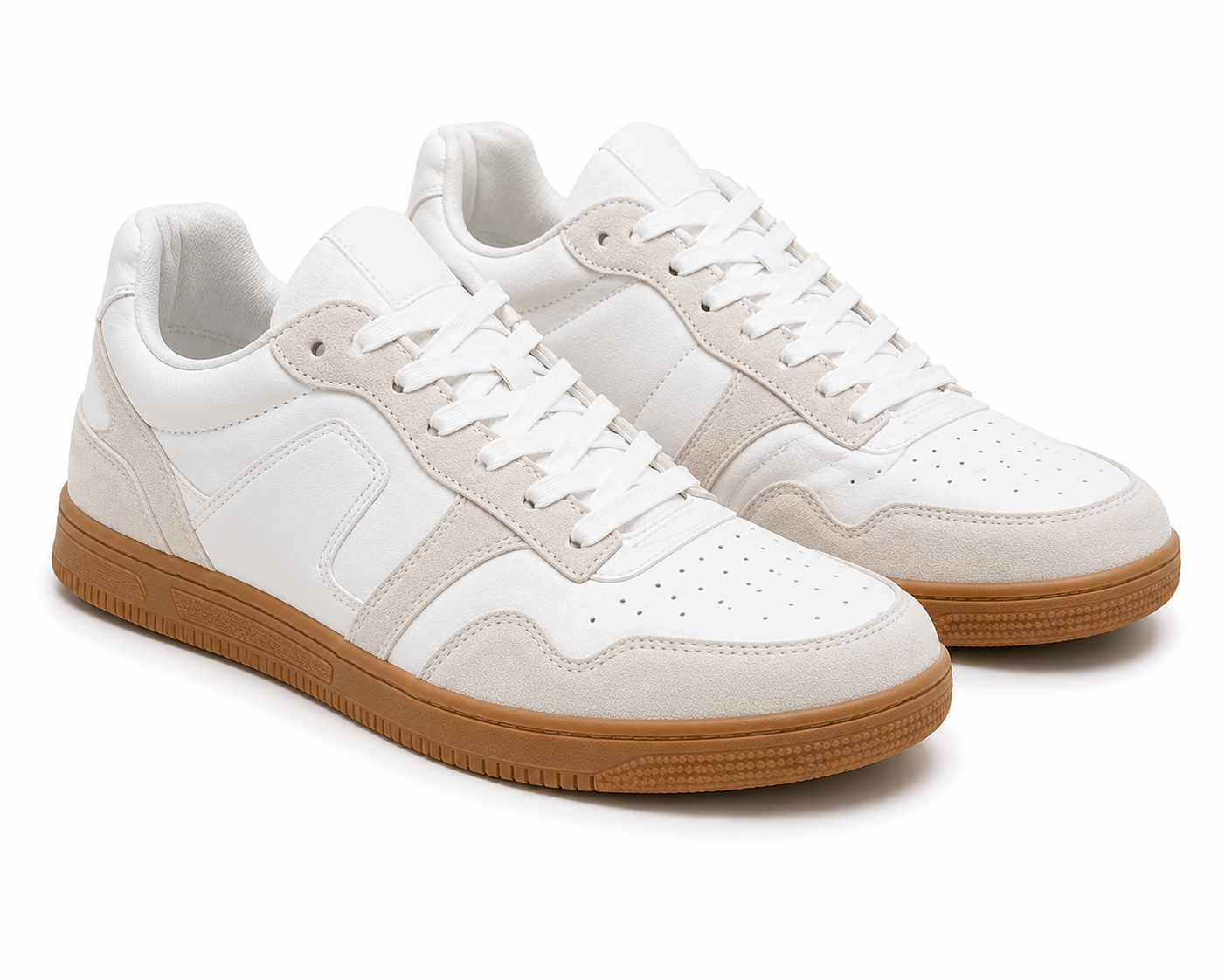 White Gum Sole Sneaker