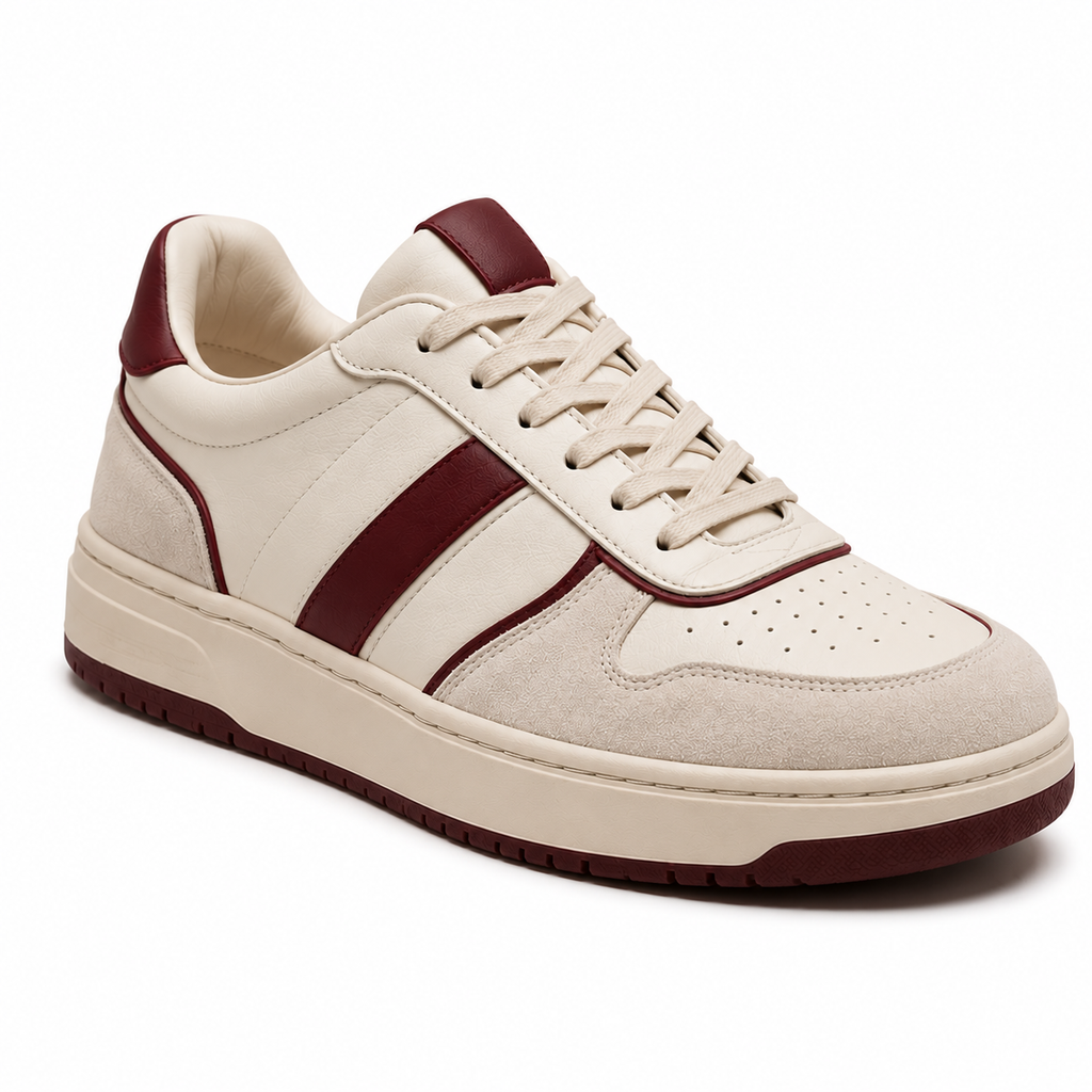Burgundy Accent Sneaker
