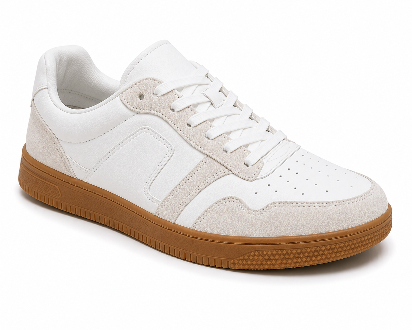 White Gum Sole Sneaker